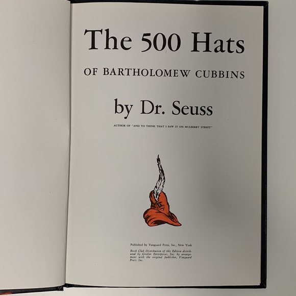 Vintage* The 500 Hats of Bartholomew Cubbins *Dr. Seuss - Picture 4 of 7